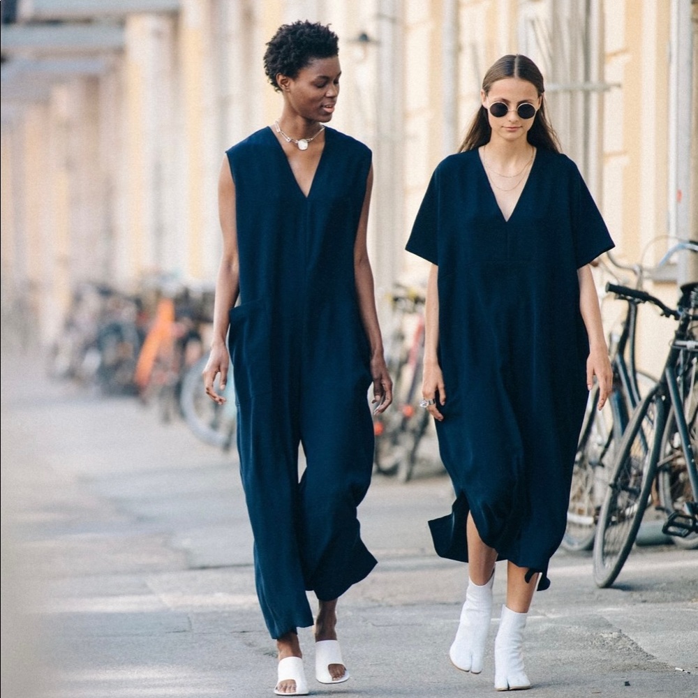 Roucha Navy Blue Jumpsuit